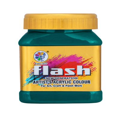 Flash Acrylic Colour (Turquoise Green, 200 ml)