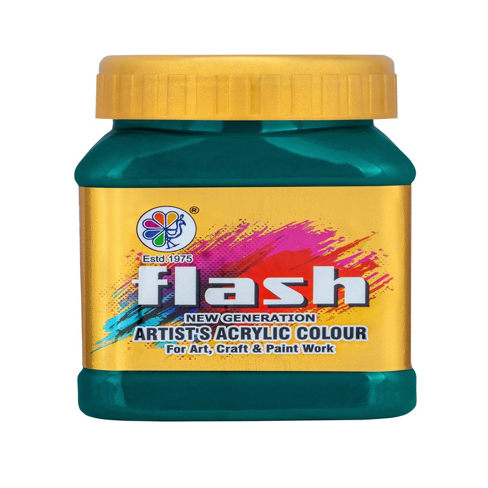 Flash Acrylic Colour (Turquoise Green, 200 ml)