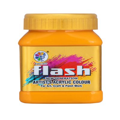 Flash Acrylic Colour (Yellow Cream, 200 ml)