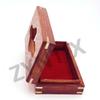 ZYNTIX Wooden Tissue Box Holder Cover with Velvet Interior 9x5 inch (Full_Brass), Standard view 3