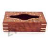 ZYNTIX Wooden Tissue Box Holder Cover with Velvet Interior 9x5 inch (Full_Brass), Standard view 4