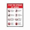 buysafetyposters.com - To Stop the Spread of Germs Sign In English - PVC Sticker - (Portrait A3, 12 inch X 18 inch, Multicolor) view 1