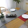 Khooti Jute Fabric Rectangular Heat Resistant Dining Table Runner for Dining Table Wedding Party, 12 x 36 inches, (Light Grey, Pack of 1) view 4