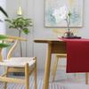 Khooti Valentine Jute Table Runner Heat Resistant Dining Table Runner for Dining Table Wedding Party, 12 x 36 inches, Red view 2