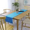 Khooti Jute Fabric Rectangular Heat Resistant Dining Table Runner for Dining Table Wedding Party, 12 x 36 inches, (Bondi Blue) view 1