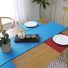 Khooti Jute Fabric Rectangular Heat Resistant Dining Table Runner for Dining Table Wedding Party, 12 x 36 inches, (Bondi Blue) view 4