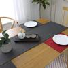 Khooti Jute Fabric Rectangular Heat Resistant Dining Table Runner for Dining Table Wedding Party, 12 x 36 inches, (Dark Grey, Pack of 1) view 4