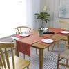 Khooti Jute Fabric Heat Resistant Rectangular Dining Table Runner for Dining Table (12 x 36 inches, Orange, Pack of 1) view 3