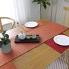 Khooti Jute Fabric Heat Resistant Rectangular Dining Table Runner for Dining Table (12 x 36 inches, Orange, Pack of 1) view 4