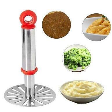 FB Stainless Steel Potato Vegetable Pav Bhaji Masher for Kitchen|Potato Squeezer Portable Food Crusher Bhaji Press