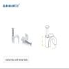 GLOBOMOTIVE PVC Wire Fastener Circle Cable Clips with Metal Nails for Cable Management, Cord Organizer, White (Pack of 100, 10 mm) view 2