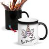 FirseBUY Cute Be Magical Unicorn Printed Black Magic Mug Gift for Girls or Women - Glossy Finished 11 Oz view 1