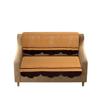 FESTIVAL HOME FURNISHINGS Cotton Fabric Net Sofa Covers for 3 Seater Sofas| Color- Beige & Coffee view 2