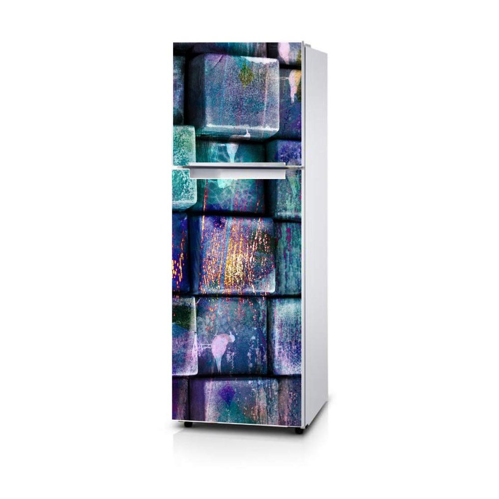 AH Decals Fridge Sticker Decorative Refrigerator Door Sticker PVC Vinyl Fridge Wrap Sticker for Home (160 cm x 60 cm or 63 X 24 Inches) (Design 3)