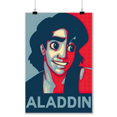 wallpics Aladin Waterproof Vinyl Sticker Poster || can2127