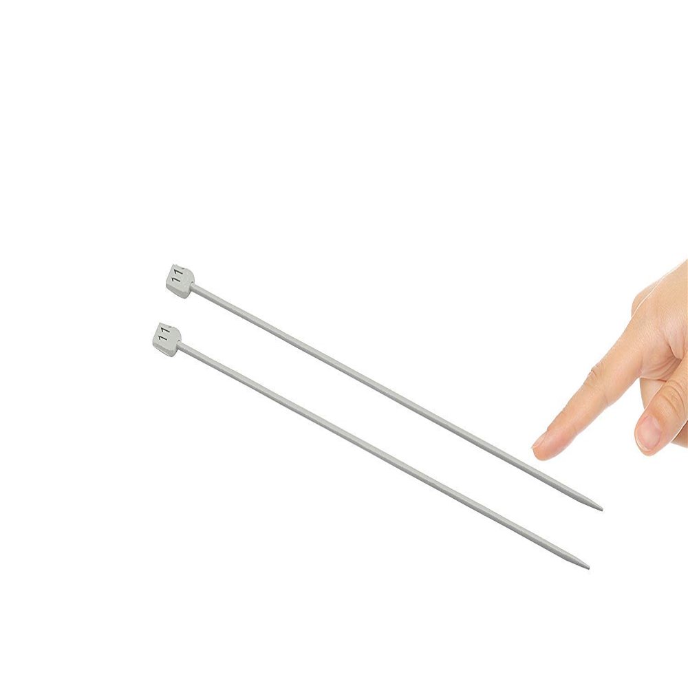 Strala Knitting PINS (White, 2 Pieces Each) - Set of 5 (No-8,9,10,11,12)