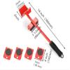 IZ LeZoir Heavy Duty Furniture Lifter with Sliders for Easy and Safe Moving, Appliance Roller Suitable for Sofas, Couches and Refrigerators, Adjustable Height (Red Colour) view 3