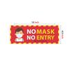 Anne Print Solutions Use Social Distancing Avoid Touching Nose Sanitize Your Hands No Mask No Entry Stickers Size 12 Inch *X 4.5 Inch* Pack of 4 Pcs Multicolour view 2