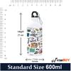 FirseBUY Travel Wanderlust Printed 600 ml Aluminium Water Bottle Eco Friendly & BPA-Free for Running, Gym, Yoga, Outdoors and Camping view 4