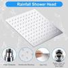 MHS Shower Head For Bathroom Without Arm With New Designs Sizes And Finishes (Ultra Slim, 8X8 Inch) view 4