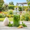 Vency 500ml French Square Bottle with Leak-Proof Airtight Stainless Steel Lid for Water, Smoothie, Juices (Set Of 2) view 3