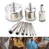 Up to Date Products & Tools 10 Pcs Diamond Hole Saw Marble Drill Bit Set 3-50mm for Glass Ceramic Tile Drilling Tools By Mr. DIY Crafts view 2