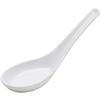 HAINE Unbreakable Pure Melamine Soup Spoons (13.5 cm), Pack of 6 (White) view 1