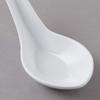 HAINE Unbreakable Pure Melamine Soup Spoons (13.5 cm), Pack of 6 (White) view 3