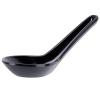 HAINE Unbreakable Pure Melamine Soup Spoons (13.5 cm), Pack of 6 (Black) view 1
