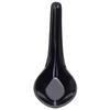 HAINE Unbreakable Pure Melamine Soup Spoons (13.5 cm), Pack of 6 (Black) view 3