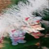 Urvi Creations 2 Pieces Artificial Snow Effect Green Leaf Merry Christmas Strings, Garlands Ribbon (Black and White) view 3