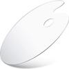 AmericanElm Clear Acrylic Paint Palette Oval Shaped Artist Painting Palette Non-Stick Oil Paint Palette with Thumb Hole and Protective Brown Paper for DIY Art Craft Painting (30 x 20 CM) view 1