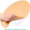 AmericanElm Clear Acrylic Paint Palette Oval Shaped Artist Painting Palette Non-Stick Oil Paint Palette with Thumb Hole and Protective Brown Paper for DIY Art Craft Painting (30 x 20 CM) view 4