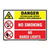 buysafetyposters.com - Danger Highly Flammable Combination In English - PVC Sticker - (LandscapeA3, 18 inch X 12 inch, Multicolor) view 1