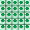 PG Creations 100 Percent Pure Veg Stickers for Food, Extra Small Size 10x10 mm Paper Labels, Green, 6000 Stickers view 3