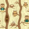 Unique Graphics Owl on Tree Self Adhesive Wallpaper Waterproof, Scratch Resistant, Laminated 41x244 cm view 1