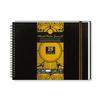 Zen Sangam - A4 Landscape Artists- 230 GSM (50 Pages), Spiral Mixed Media Art Journal - Ultra Smooth Surface - Acid Free Cartridge Paper - Size(29.7x 21cm)-for Pencils,Chalk,Oil Pastels,Crayons-Black view 1
