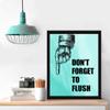 Chaka Chaundh - bathroom posters with frame - Washroom Quotes Frames - Toilet Quotes Wall Hanging - bathroom etiquette poster  bathroom rules poster - (14 X 11 inches) (Aqua color) view 2