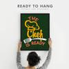 Chaka Chaundh - Kitchen Posters for Wall - Kitchen posters framed - Kitchen quotes wall frames - Posters for kitchen quotes decor  Kitchens quotes wall hanging - (13.5 X 10.5 inches) (Green - Chef) view 4