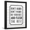 Chaka Chaundh - bathroom poster - bathroom posters with frame - bathroom quotes framed posters - Washroom Quotes Frames - Toilet Quotes Wall Hanging - (14 X 11 inches) (White Wood-Texture) view 1