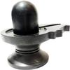 athizay 7 cm Black Stone Shivling Idol for Puja | Shiva Lingam for Mandir, Car Dashboard & Gifting | Natural Handcrafted Shivling for Shravan & Shivratri view 1