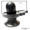 athizay 7 cm Black Stone Shivling Idol for Puja | Shiva Lingam for Mandir, Car Dashboard & Gifting | Natural Handcrafted Shivling for Shravan & Shivratri view 3