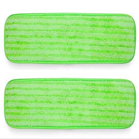 Birud Replacement Reusable Microfiber Spray Cleaning Mop Head Cloth Pads, Standard (Green Color-2 PIC)