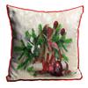 DREAMVIO Polyester Jute Merry Christmas Throw/Pillow Covers, Cushion Covers for Living Room - Set of 1, 24 X 24 Inch (Multicolor, Dv24Mccjute0058) view 1