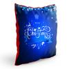 DREAMVIO Polyester Jute Merry Christmas Throw/Pillow Covers, Cushion Covers for Living Room - Set of 1, 24 X 24 Inch (Multicolor, Dv24Mccjute0011) view 2