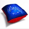 DREAMVIO Polyester Jute Merry Christmas Throw/Pillow Covers, Cushion Covers for Living Room - Set of 1, 24 X 24 Inch (Multicolor, Dv24Mccjute0011) view 3