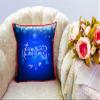DREAMVIO Polyester Jute Merry Christmas Throw/Pillow Covers, Cushion Covers for Living Room - Set of 1, 24 X 24 Inch (Multicolor, Dv24Mccjute0011) view 4