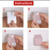 KK Gadgets Wall Mounted Storage Case for Remote, Toothbrush, Mobile Phone Plug Holder,Plastic, Multicolour, Pack of 4 Pieces view 4