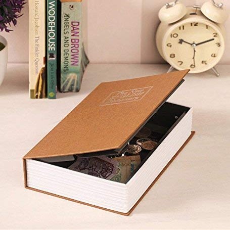 MARVELLA MART Multi-Purpose Book Safe Dictionary Style Iron Locker | Jewellery Home Safe Box | Hidden Secret Book Locker (Random Colour, Multi-Colour)