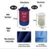 Yellow Weaves Cotton Canvas Laundry Bag For Dirty Clothes (50 Ltr), 18.5 Inch,Multicolor view 4